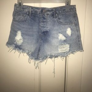 Distressed shorts